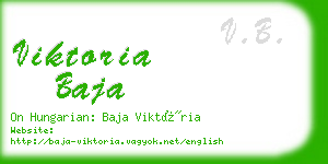 viktoria baja business card